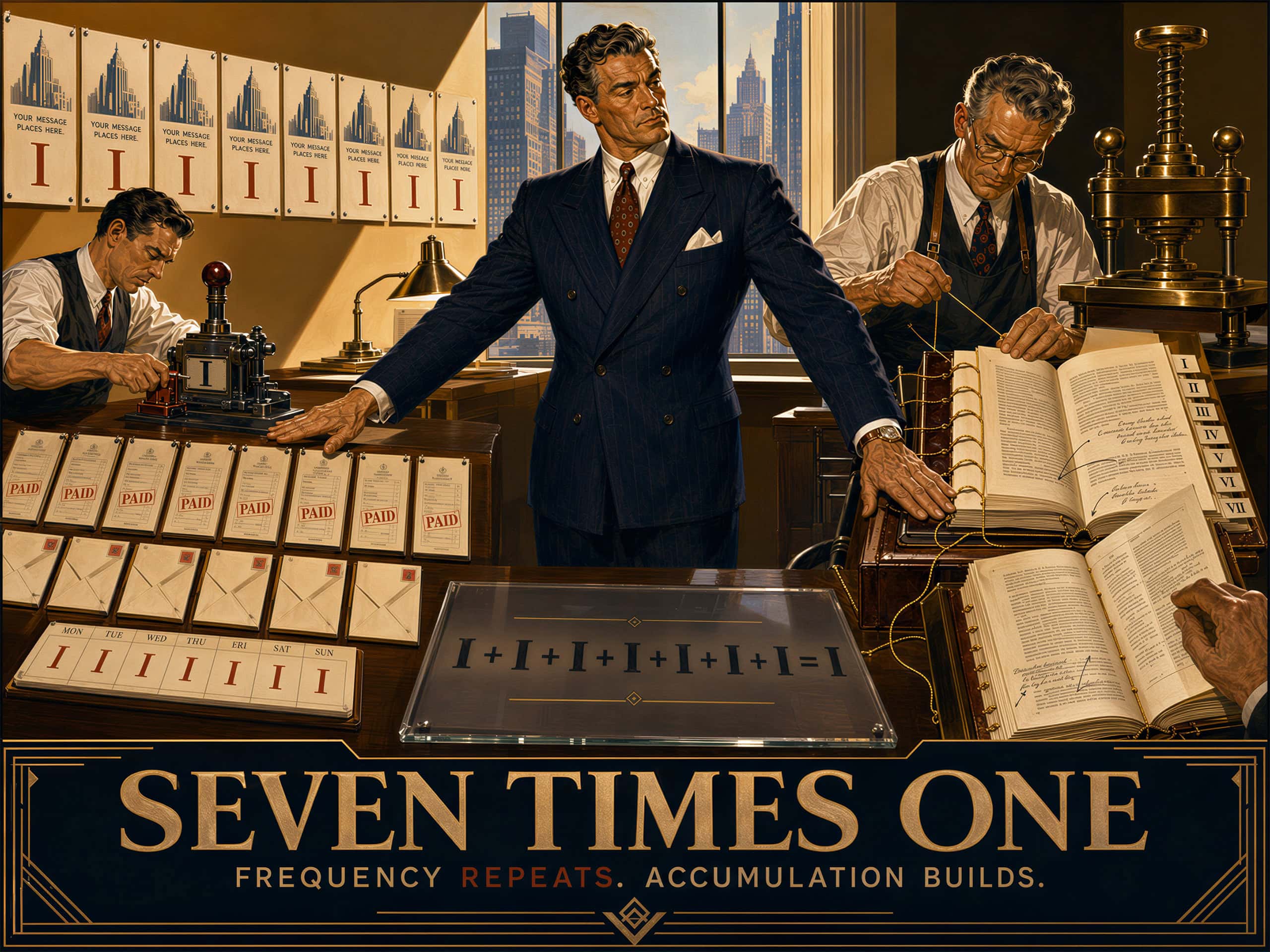 Seven touches that do not accumulate are not seven touches. They are one touch attempted seven times.